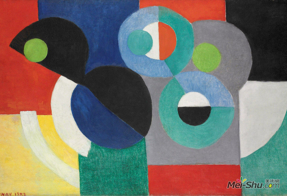 索妮娅·德劳内(Sonia Delaunay)高清作品《莱瑟姆科洛尔》