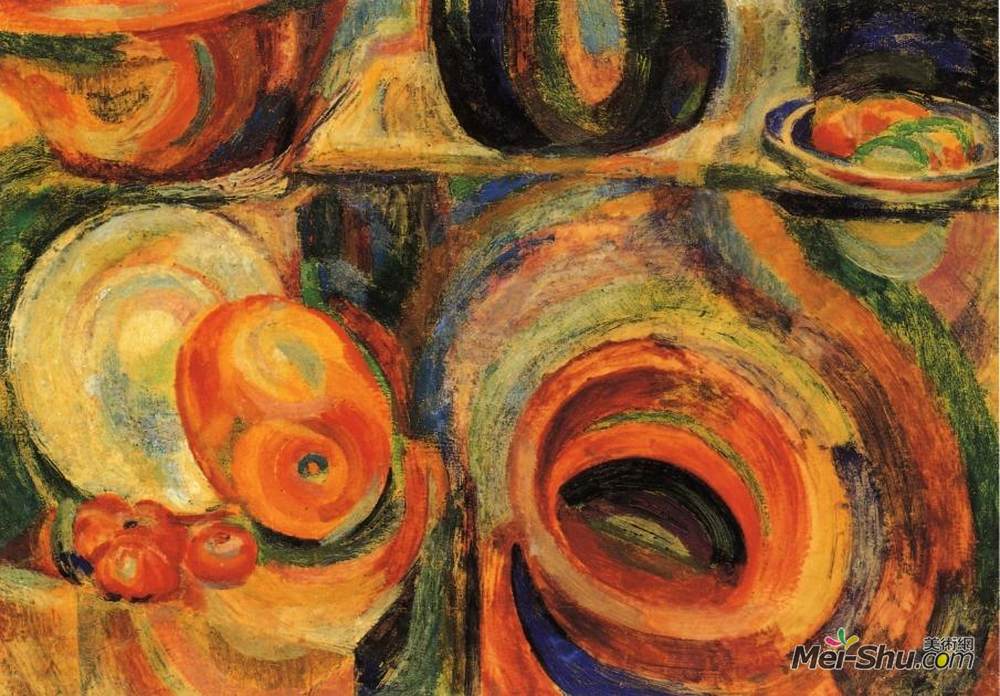 索妮娅·德劳内(Sonia Delaunay)高清作品《葡萄牙静物》