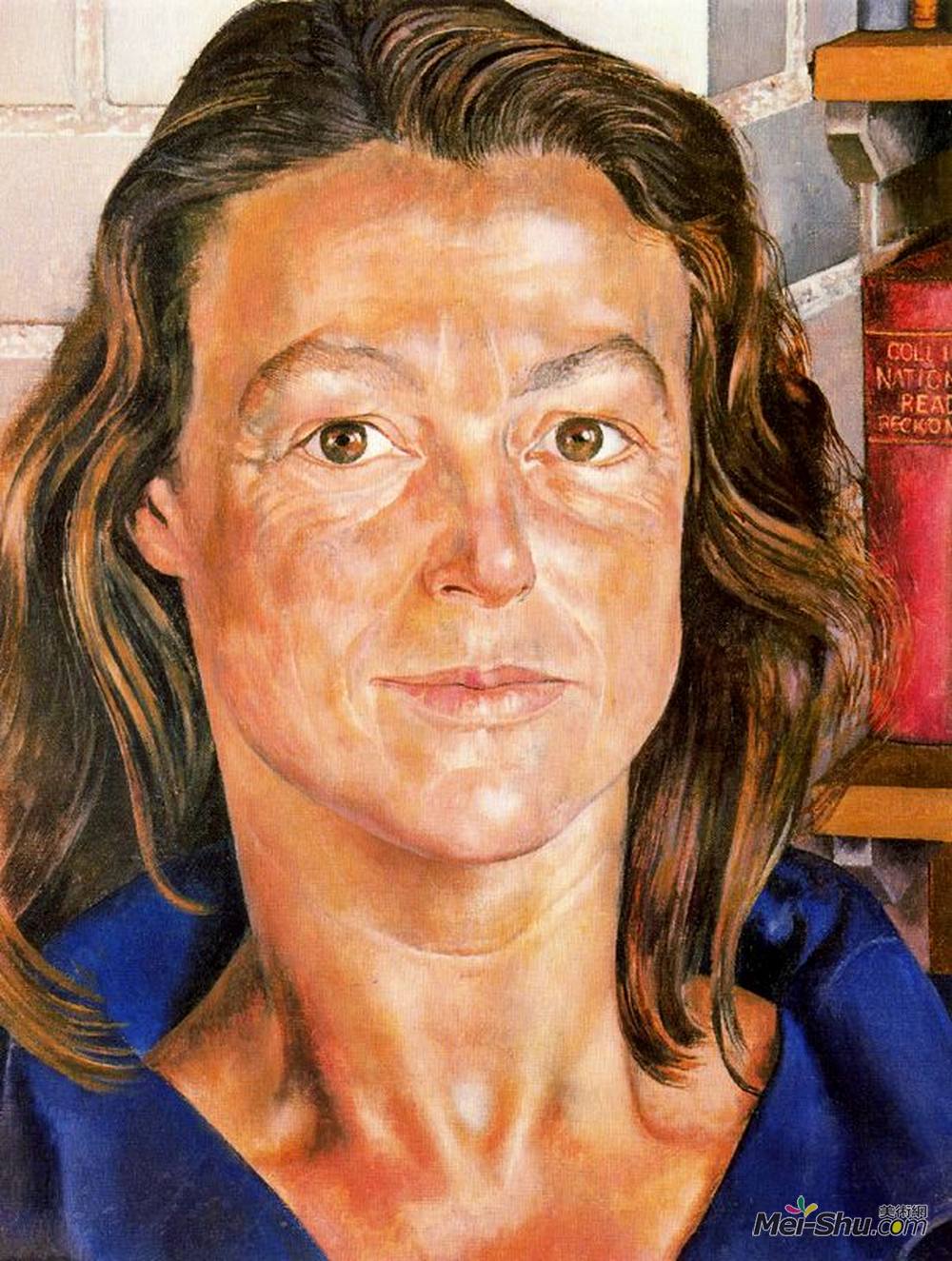 斯坦利·斯宾塞(Stanley Spencer)高清作品《Portrait of Sybyl Williams》