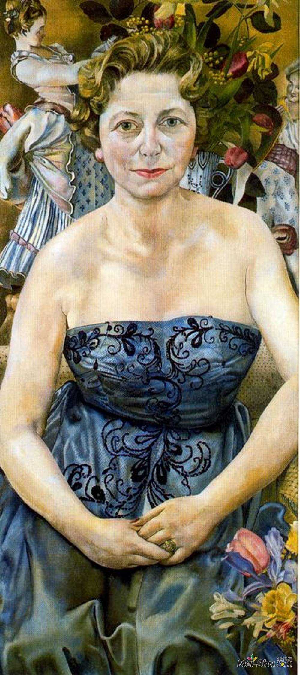 斯坦利·斯宾塞(stanley spencer)高清作品《梅斯夫人的肖像?》