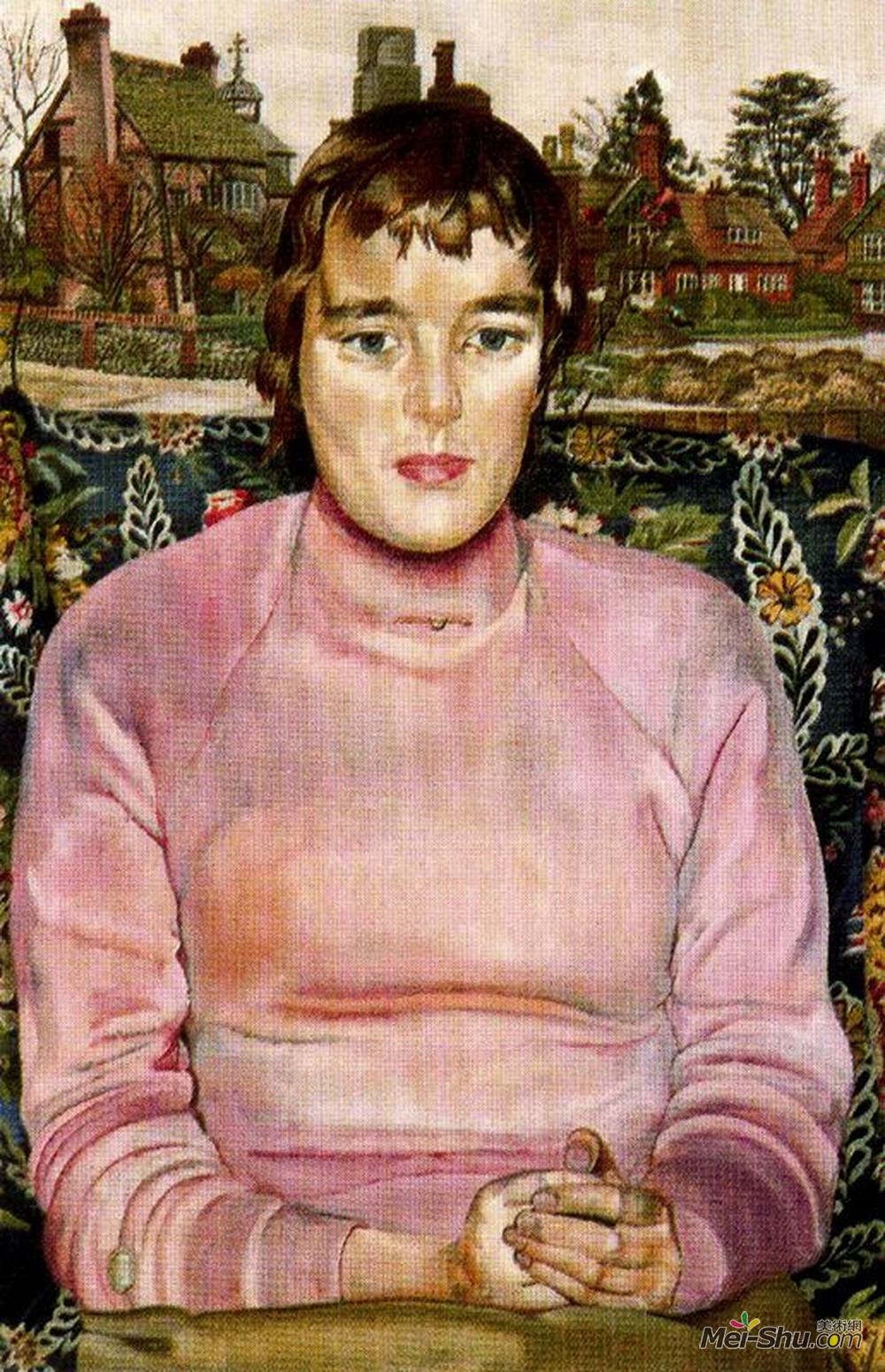 斯坦利·斯宾塞(Stanley Spencer)高清作品《Portrait Of Miss Ashwanden》