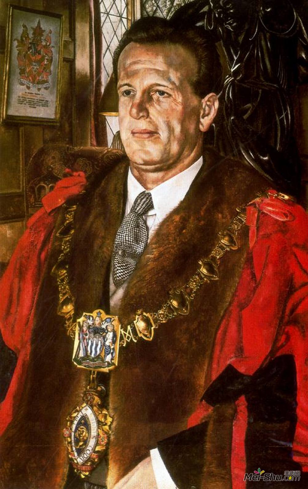 斯坦利·斯宾塞(Stanley Spencer)高清作品《博士?奥斯蒙德弗兰克》
