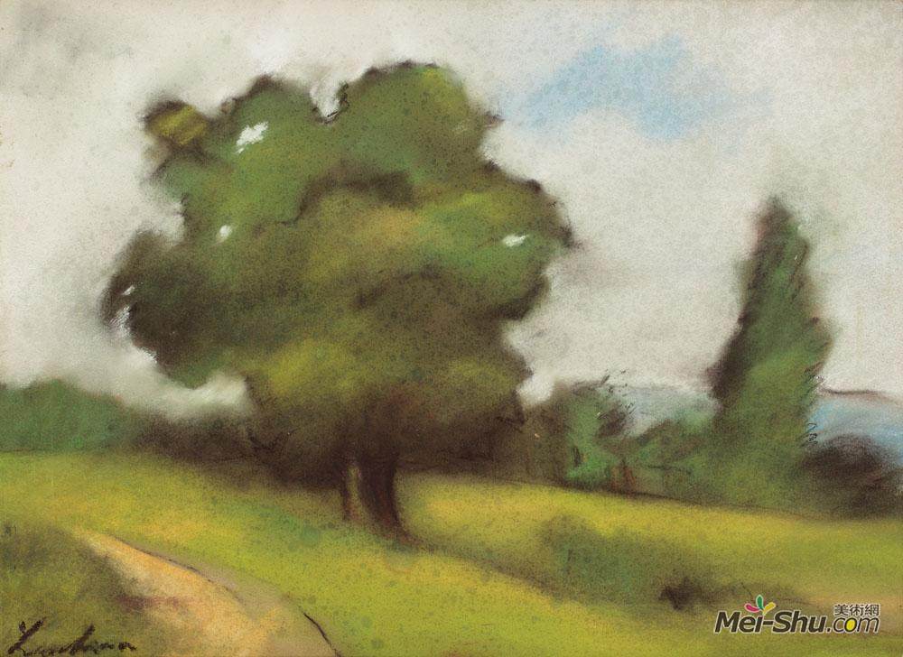 斯特凡卢契安(Stefan Luchian)高清作品《Countryside Path (Brebu)》