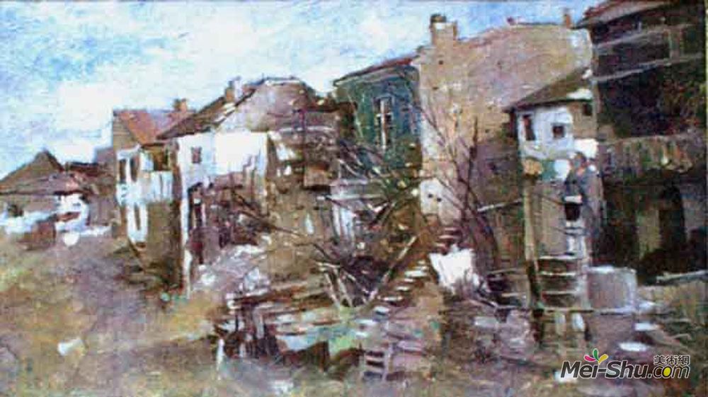 斯特凡卢契安(Stefan Luchian)高清作品《Slums (Mahalaua Dracului)》