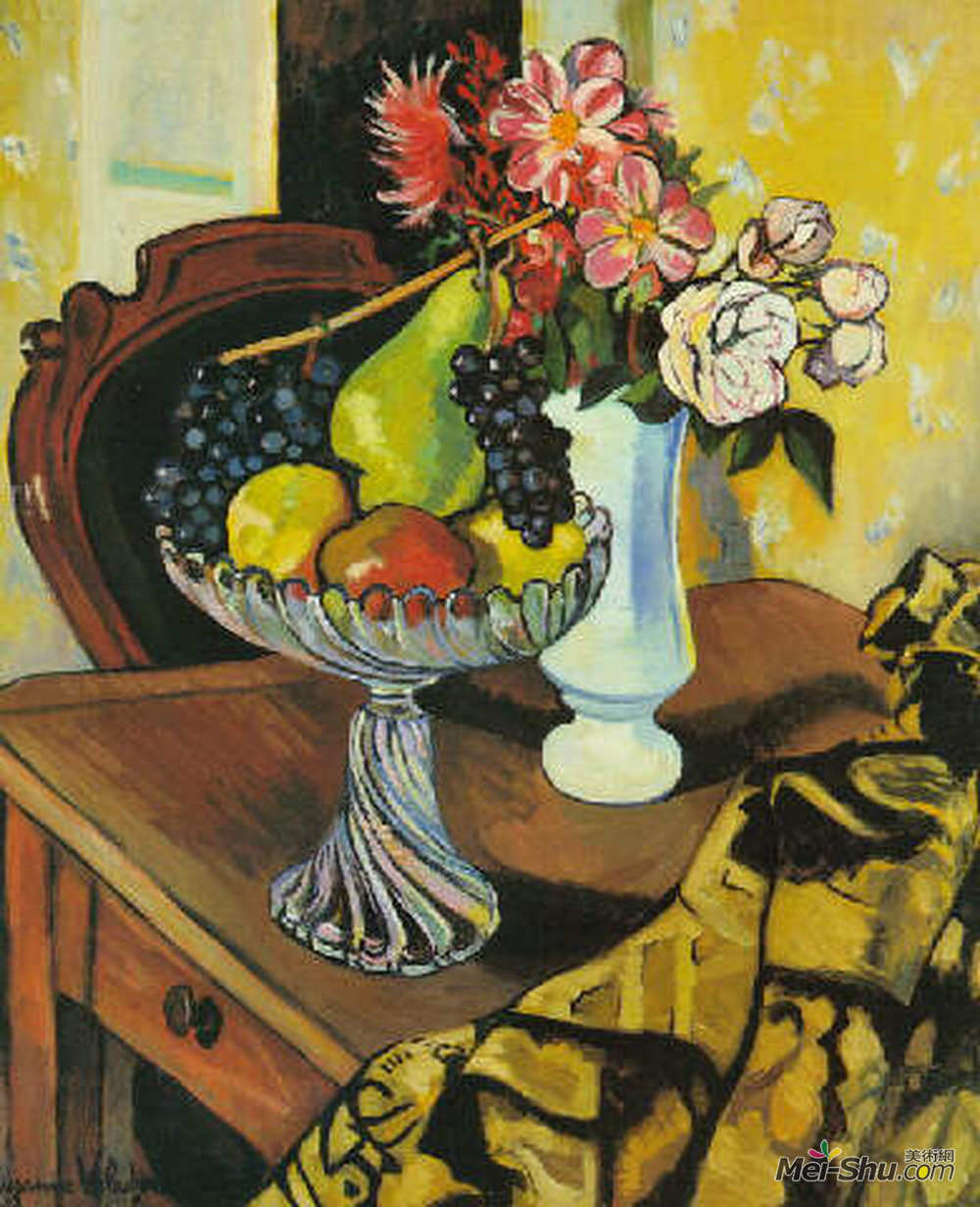 苏珊娜·瓦拉东(Suzanne Valadon)高清作品《静物》