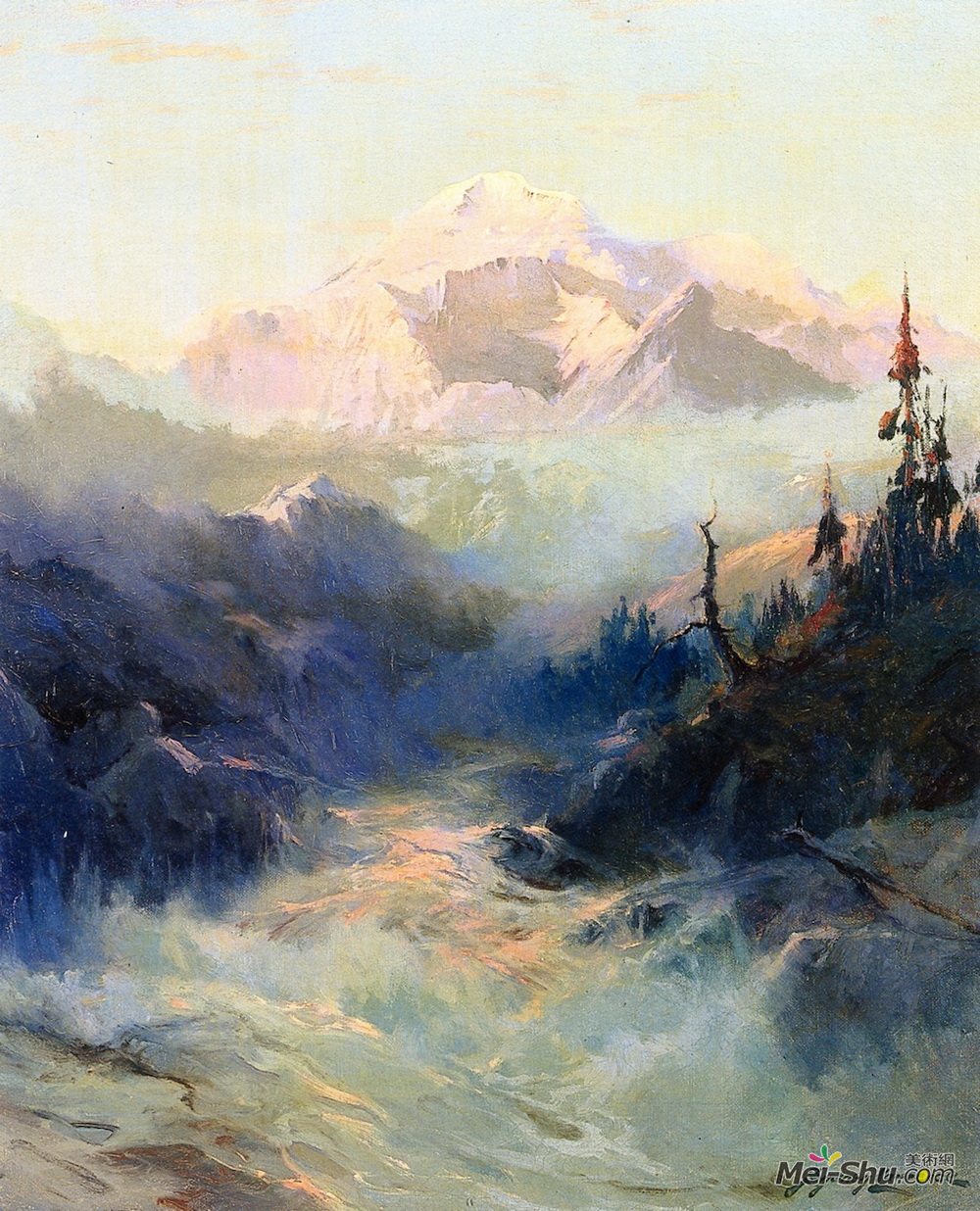 西德尼·劳伦斯(Sydney Laurence)高清作品《麦金利山》