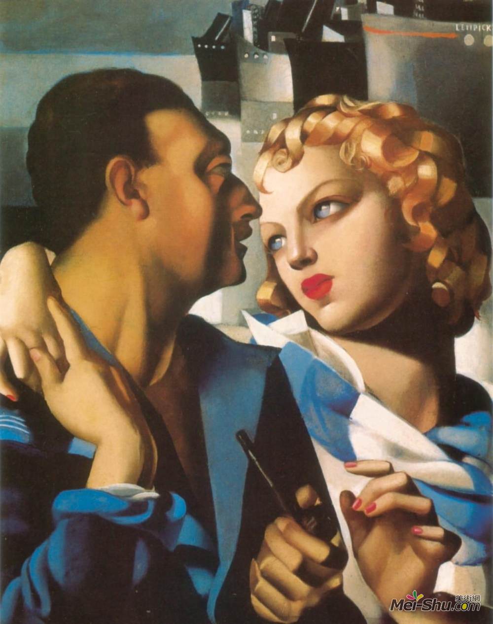 塔玛拉·德·蓝碧嘉(Tamara de Lempicka)高清作品《田园诗》