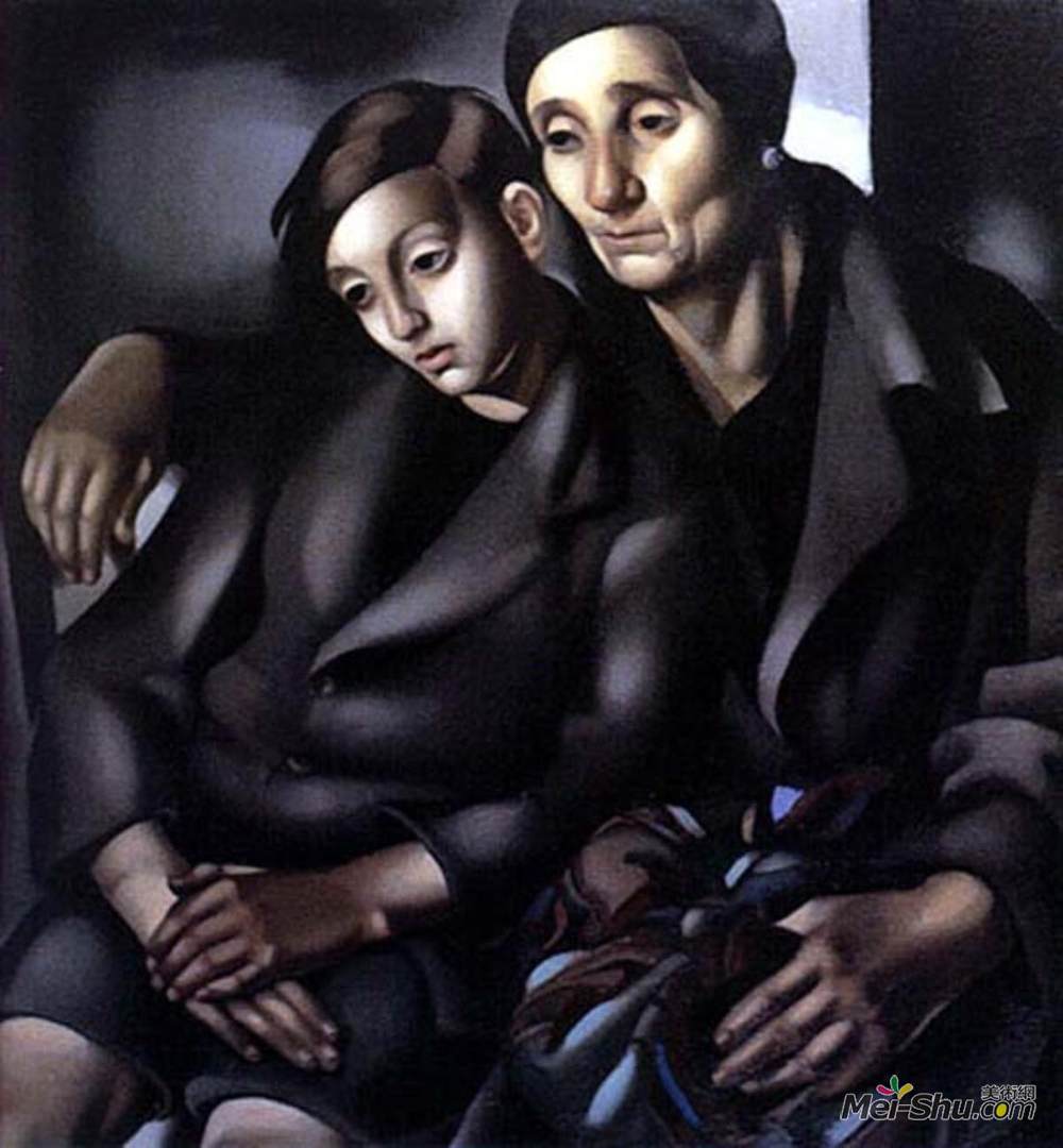 塔玛拉·德·蓝碧嘉(Tamara de Lempicka)高清作品《流亡者》