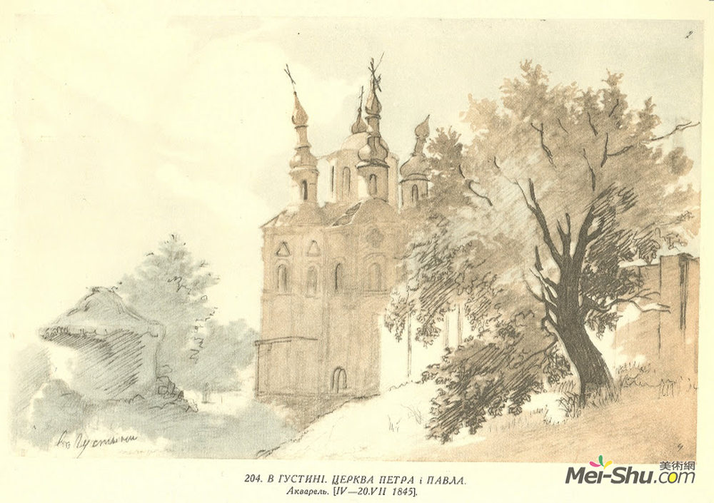 塔拉斯·舍甫琴科(taras shevchenko)高清作品:in gustynia.