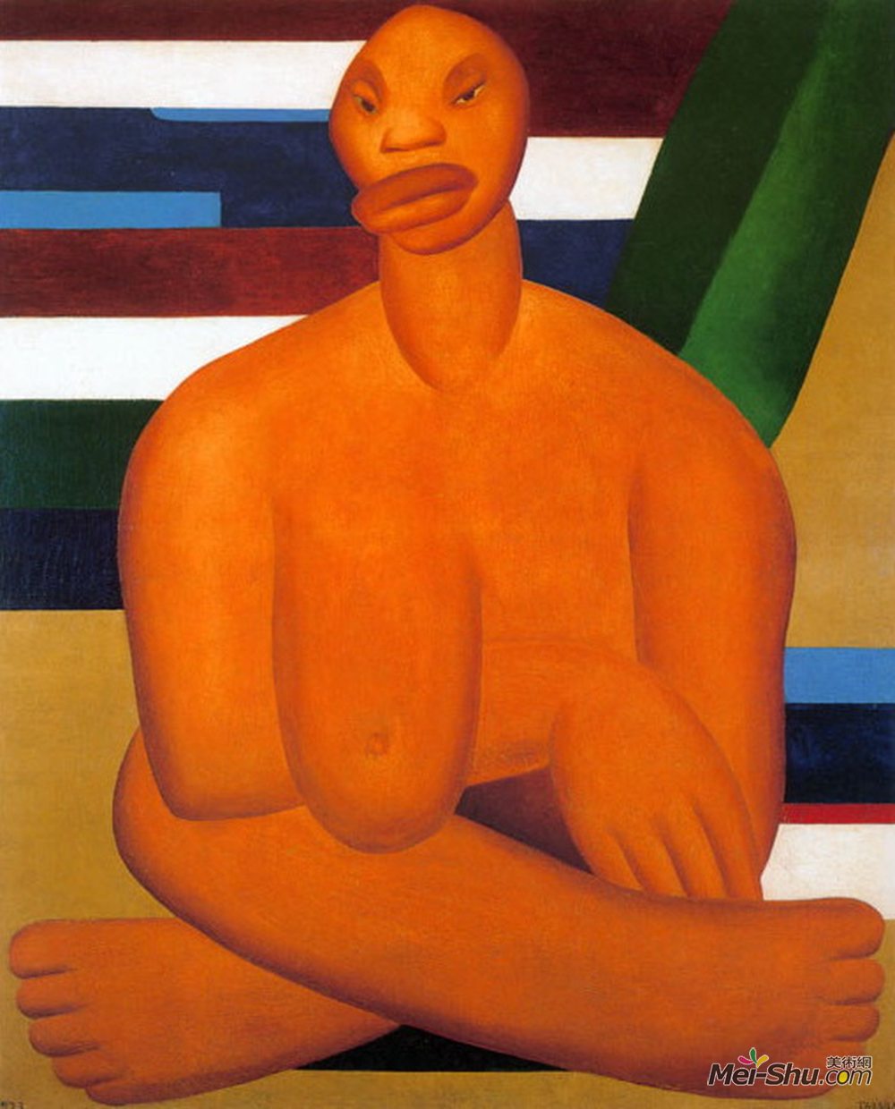阿马拉儿(Tarsila do Amaral)高清作品《内格拉》