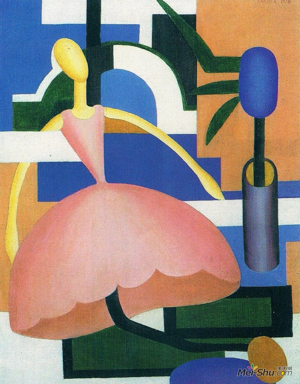阿马拉儿(Tarsila do Amaral)高清作品《波尼卡》