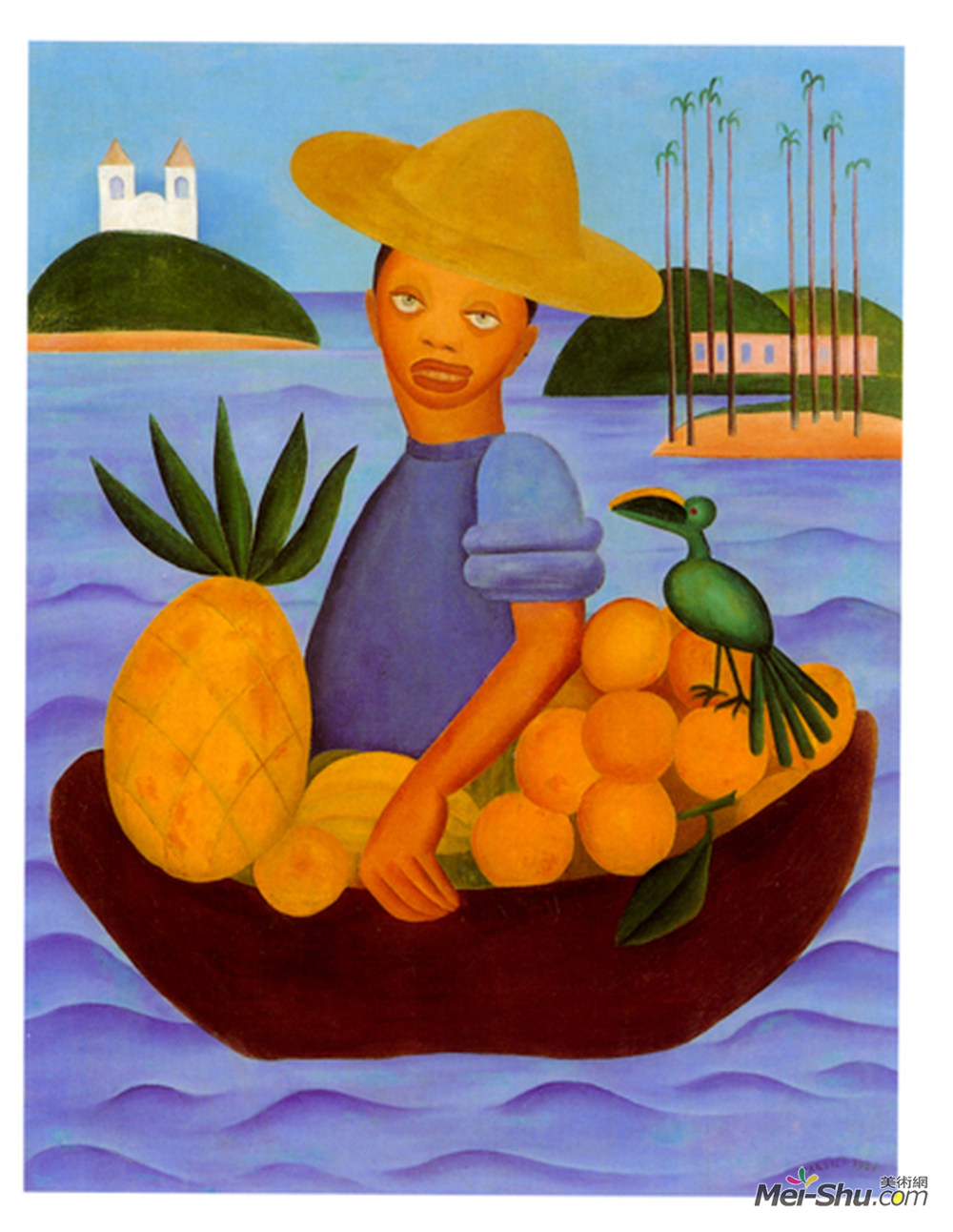 阿马拉儿(Tarsila do Amaral)高清作品《水果供应商》