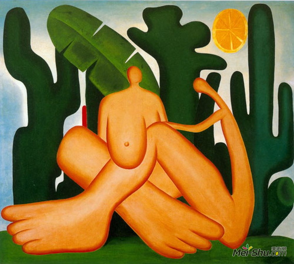 阿马拉儿(Tarsila do Amaral)高清作品《食欲减退》