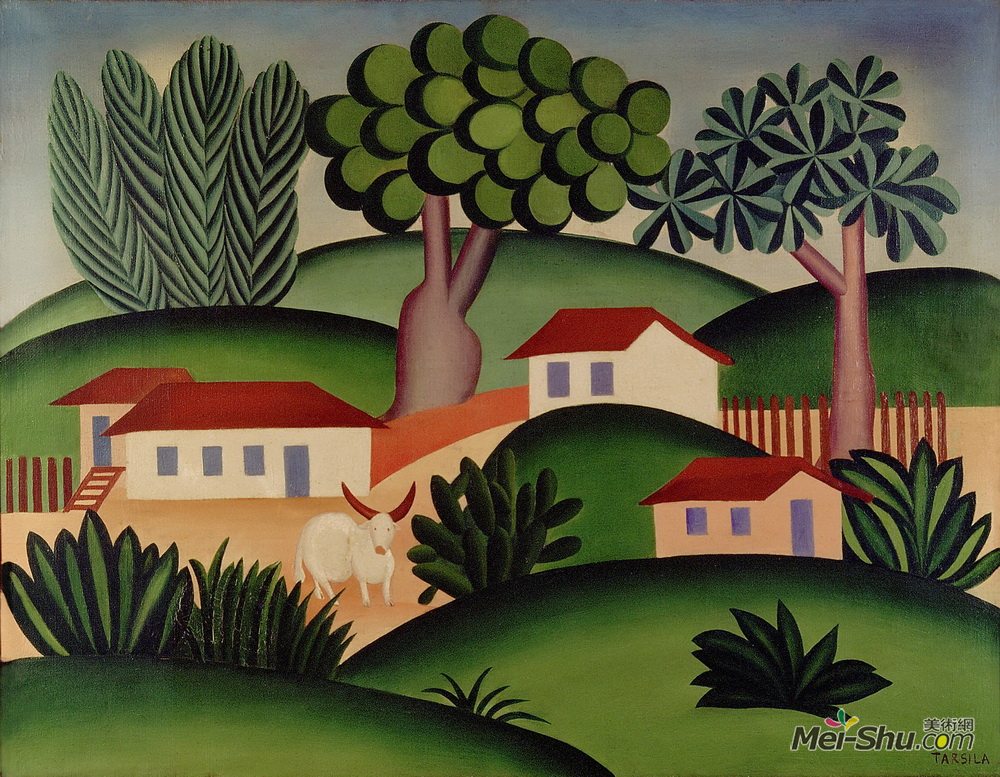 阿马拉儿(Tarsila do Amaral)高清作品《帕萨吉姆科图罗》