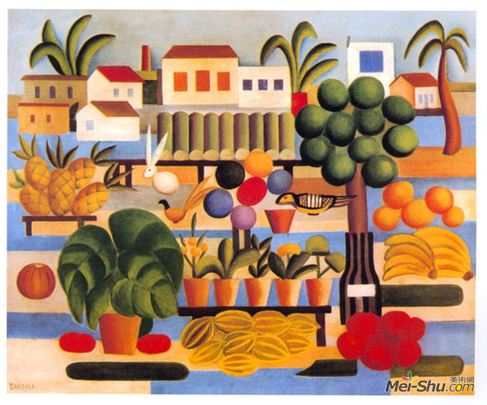 阿马拉儿(Tarsila do Amaral)高清作品《费拉》