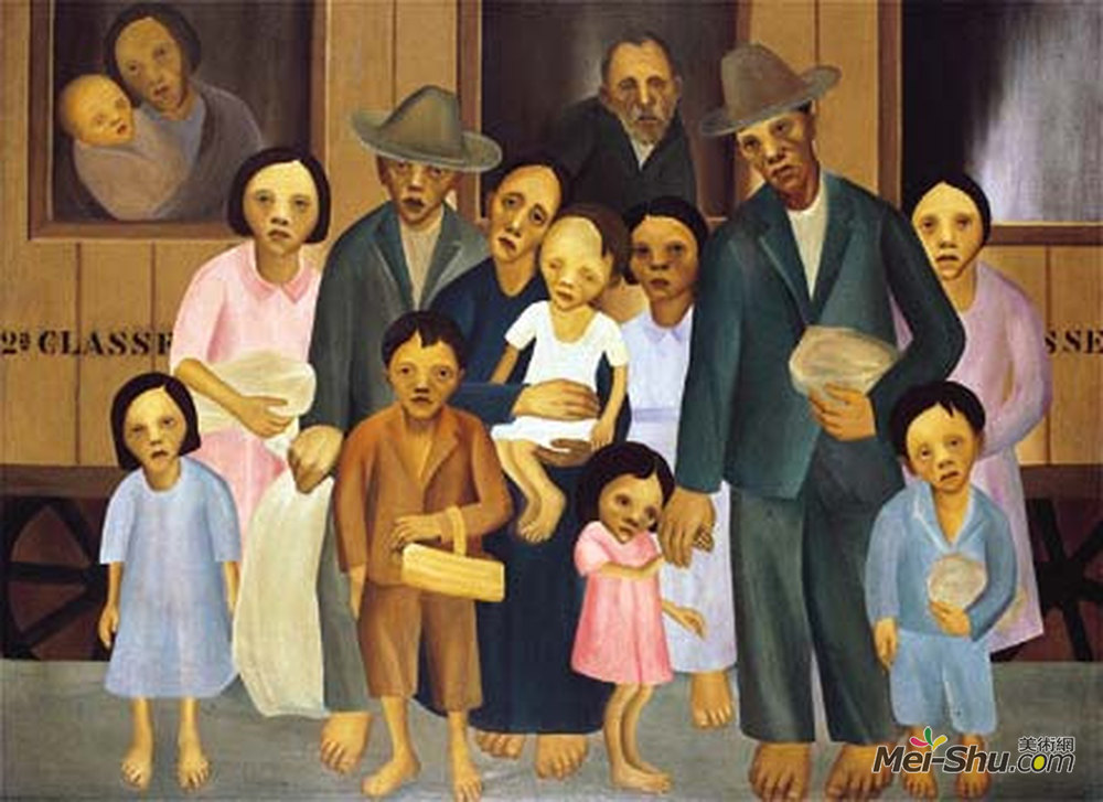 阿马拉儿(Tarsila do Amaral)高清作品《第二课堂》