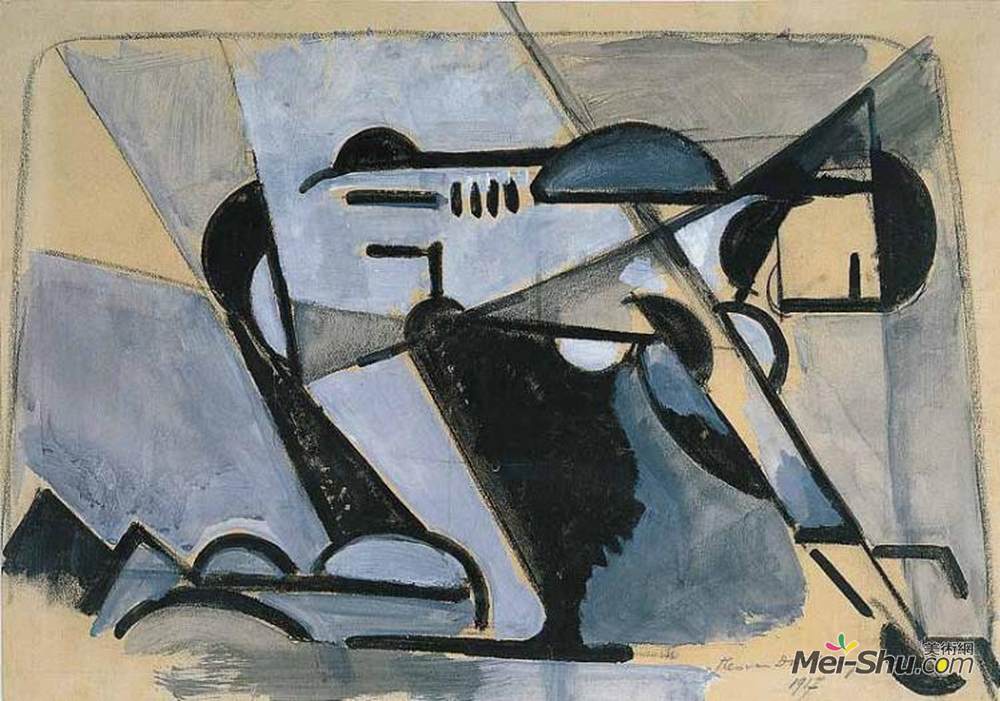 特奥·凡·杜斯伯格(Theo van Doesburg)高清作品《跪裸》