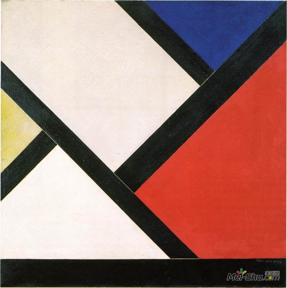 特奥·凡·杜斯伯格(Theo van Doesburg)高清作品《反作曲十四》