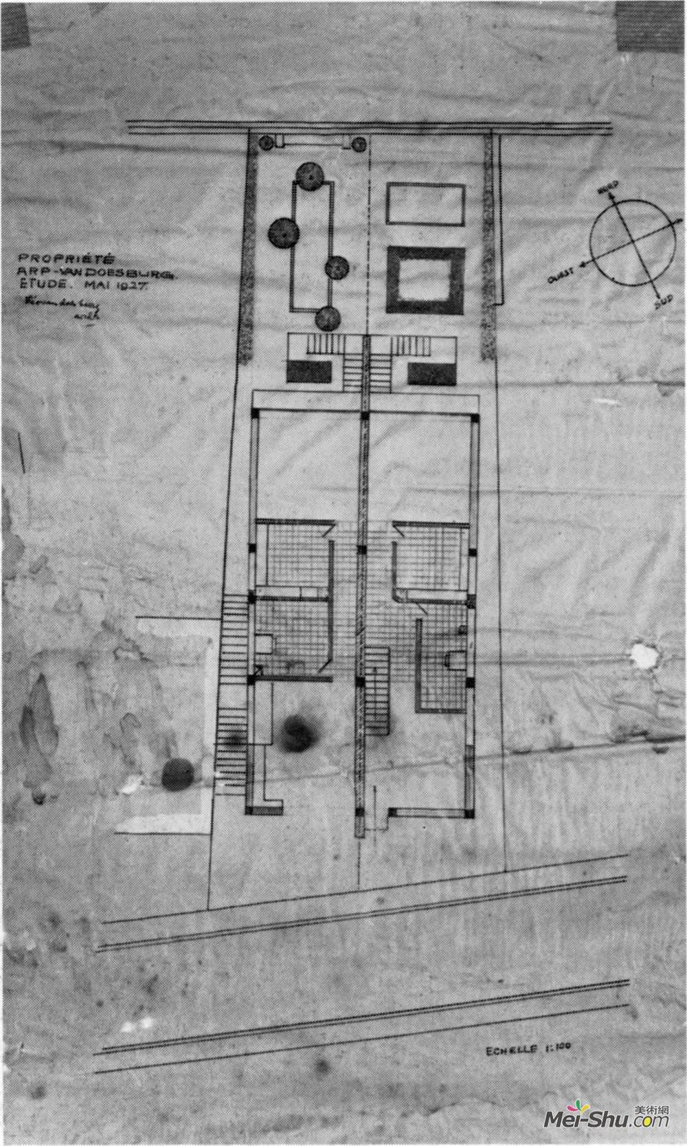 特奥·凡·杜斯伯格(Theo van Doesburg)高清作品《双人住宅》