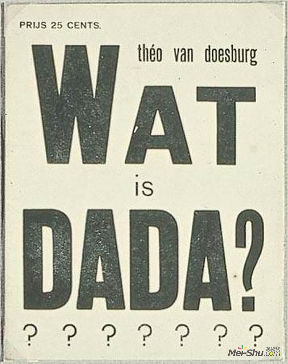 特奥·凡·杜斯伯格(Theo van Doesburg)高清作品《Cover of "What is dada"》