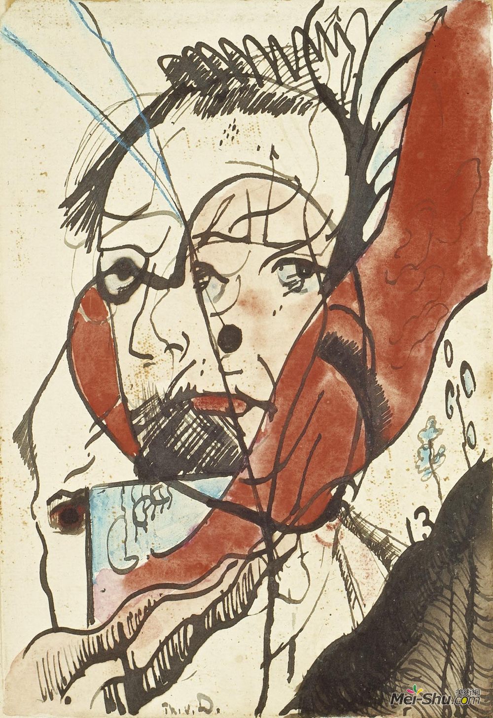 特奥·凡·杜斯伯格(Theo van Doesburg)高清作品《人的肖像》