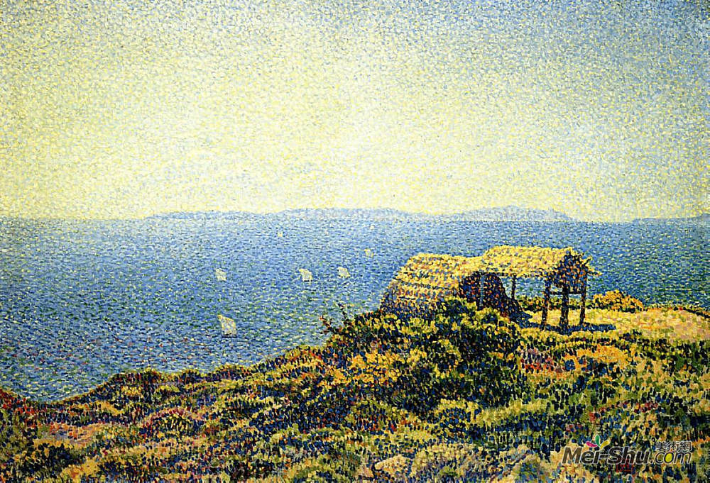 西奥·凡·莱西尔伯格(Theo van Rysselberghe)高清作品《莱文特岛》