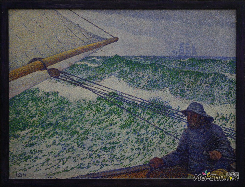 西奥·凡·莱西尔伯格(Theo van Rysselberghe)高清作品《分蘖的人》