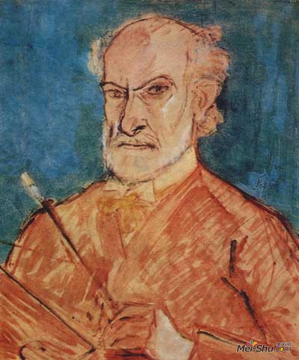 西奥多·帕拉迪(Theodor Pallady)高清作品《自画像》