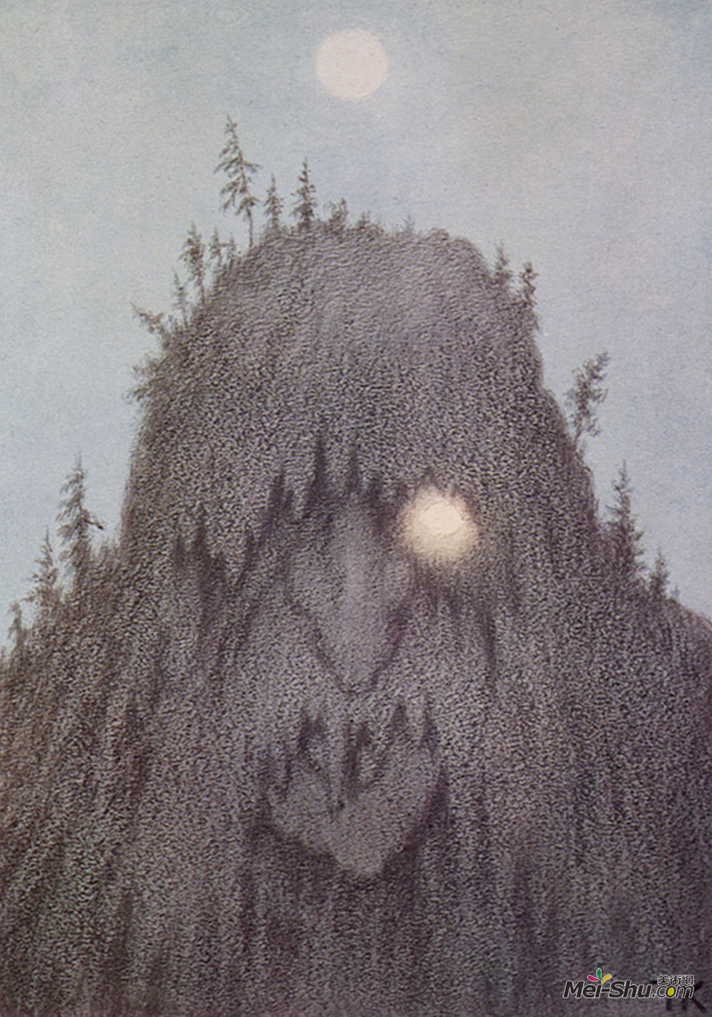 蒂奥多·吉特尔森(Theodor Severin Kittelsen)高清作品《森林巨魔》