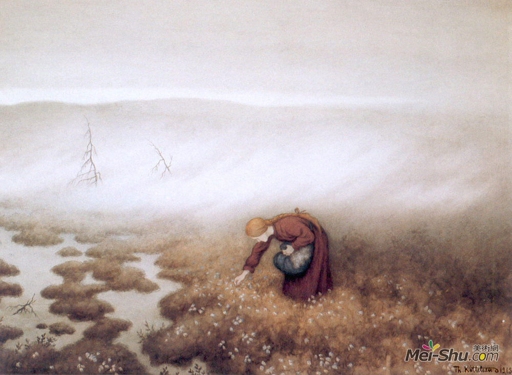 蒂奥多·吉特尔森(Theodor Severin Kittelsen)高清作品《公主谁犯了米勒》