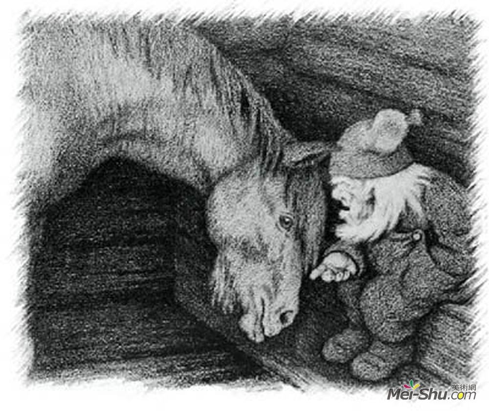 蒂奥多·吉特尔森(Theodor Severin Kittelsen)高清作品《尼森》