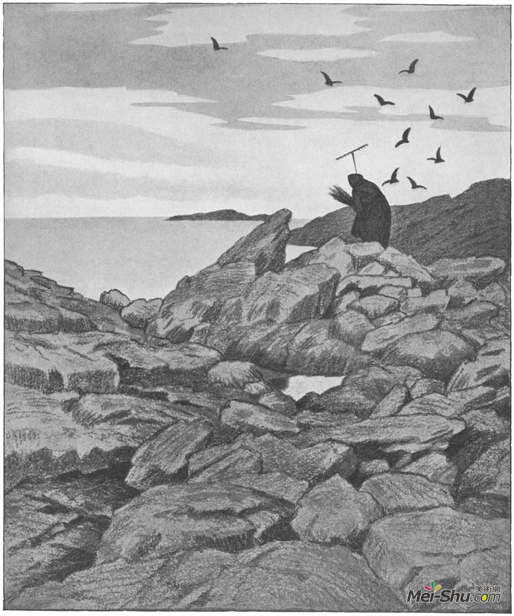 蒂奥多·吉特尔森(Theodor Severin Kittelsen)高清作品《佩斯塔德拉》