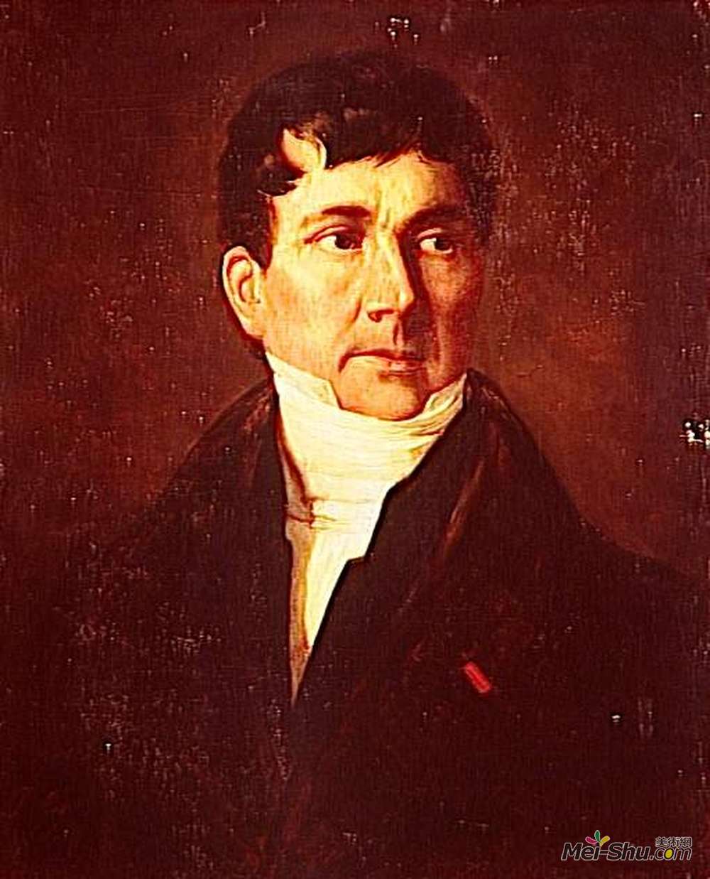 泰奥多尔·席里柯(Theodore Gericault)高清作品《Presumed Portrait of Pierre Paul&》