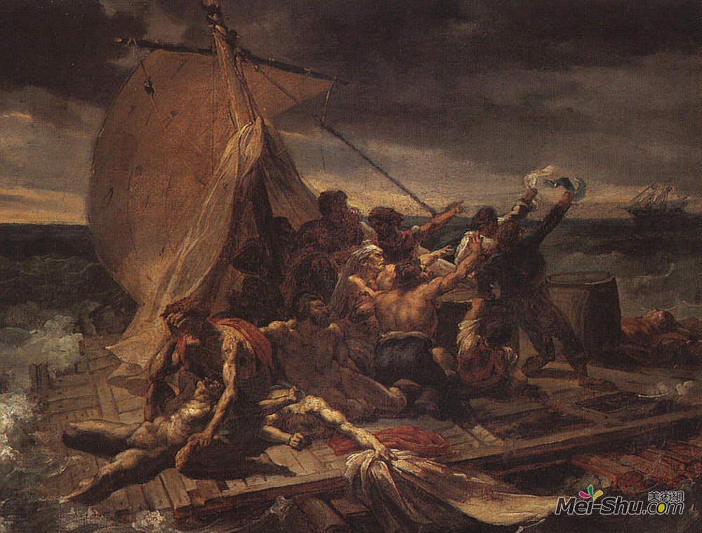 《美杜莎木筏研究》泰奥多尔·席里柯(theodore gericault)高清作品