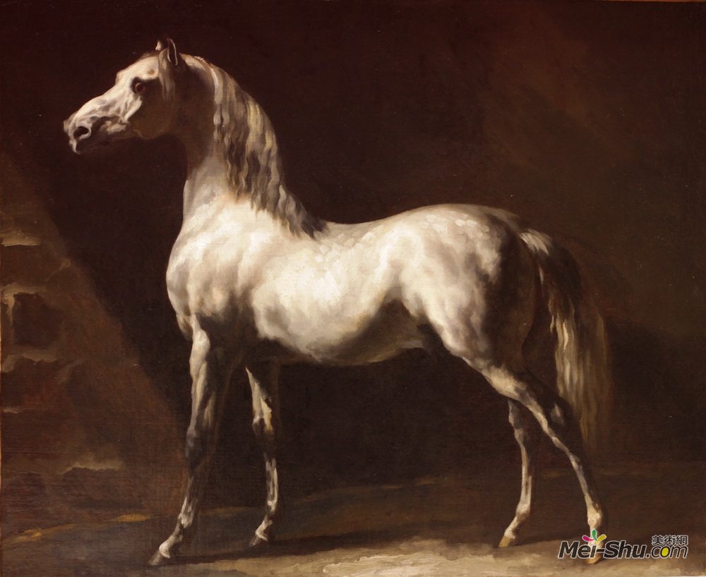 泰奥多尔·席里柯(Theodore Gericault)高清作品《灰树花的研究》
