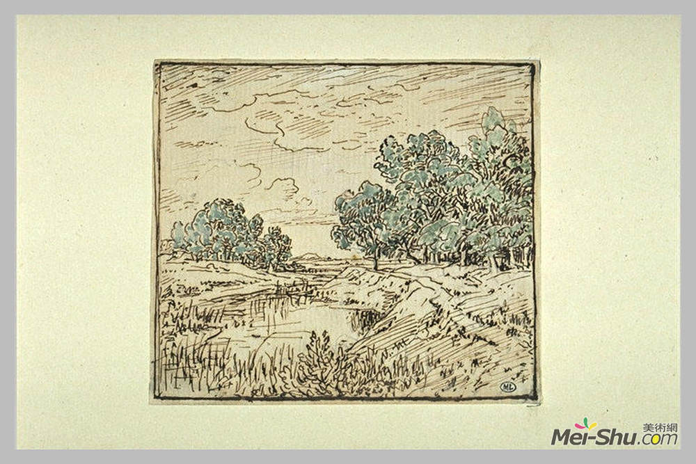 西奥多·卢索(Theodore Rousseau)高清作品《一捆树沿》