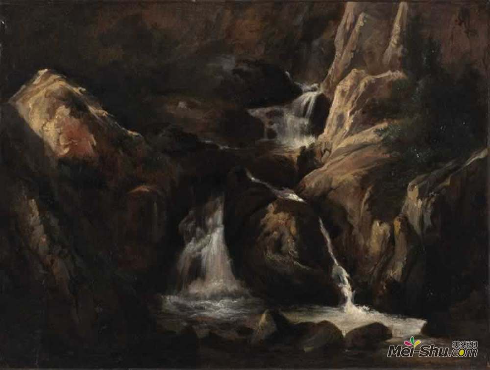 西奥多·卢索(Theodore Rousseau)高清作品《奥弗涅景观》