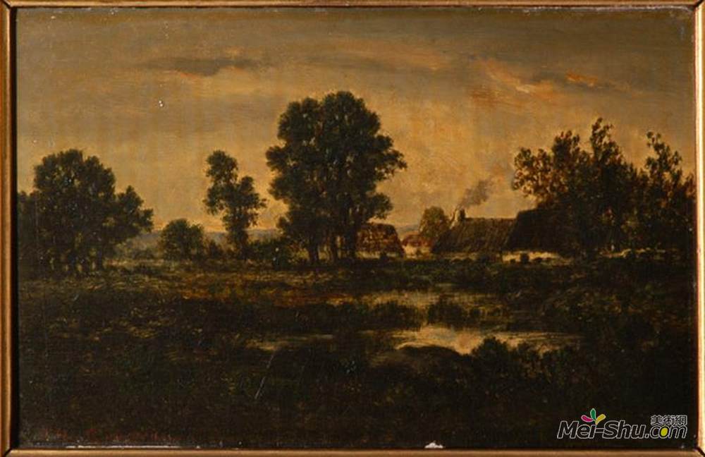 西奥多·卢索(Theodore Rousseau)高清作品《诺曼底农场》