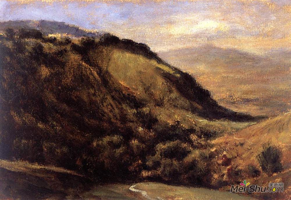 西奥多·卢索(Theodore Rousseau)高清作品《Valley in the Auvergne》