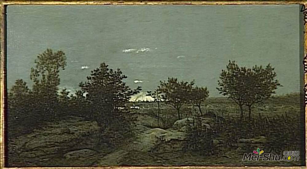 西奥多·卢索(Theodore Rousseau)高清作品《日出战役》