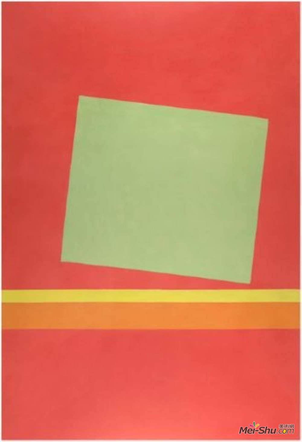 西奥多罗斯·斯塔莫斯(Theodoros Stamos)高清作品《Homage to Milton Avery - Sun-Box III》