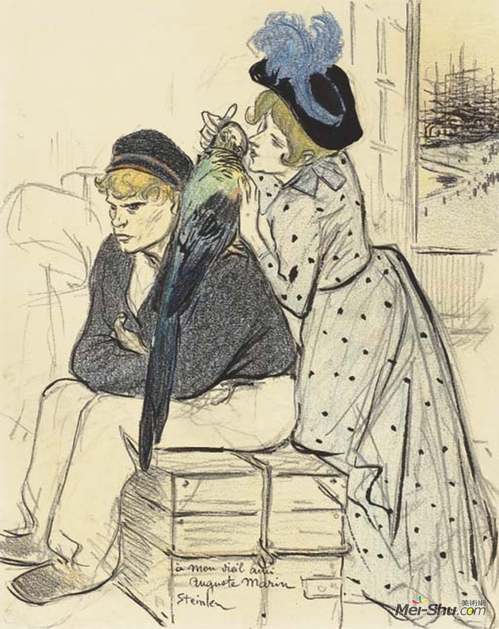 索菲尔·史坦林(Theophile Steinlen)高清作品《群岛原图》