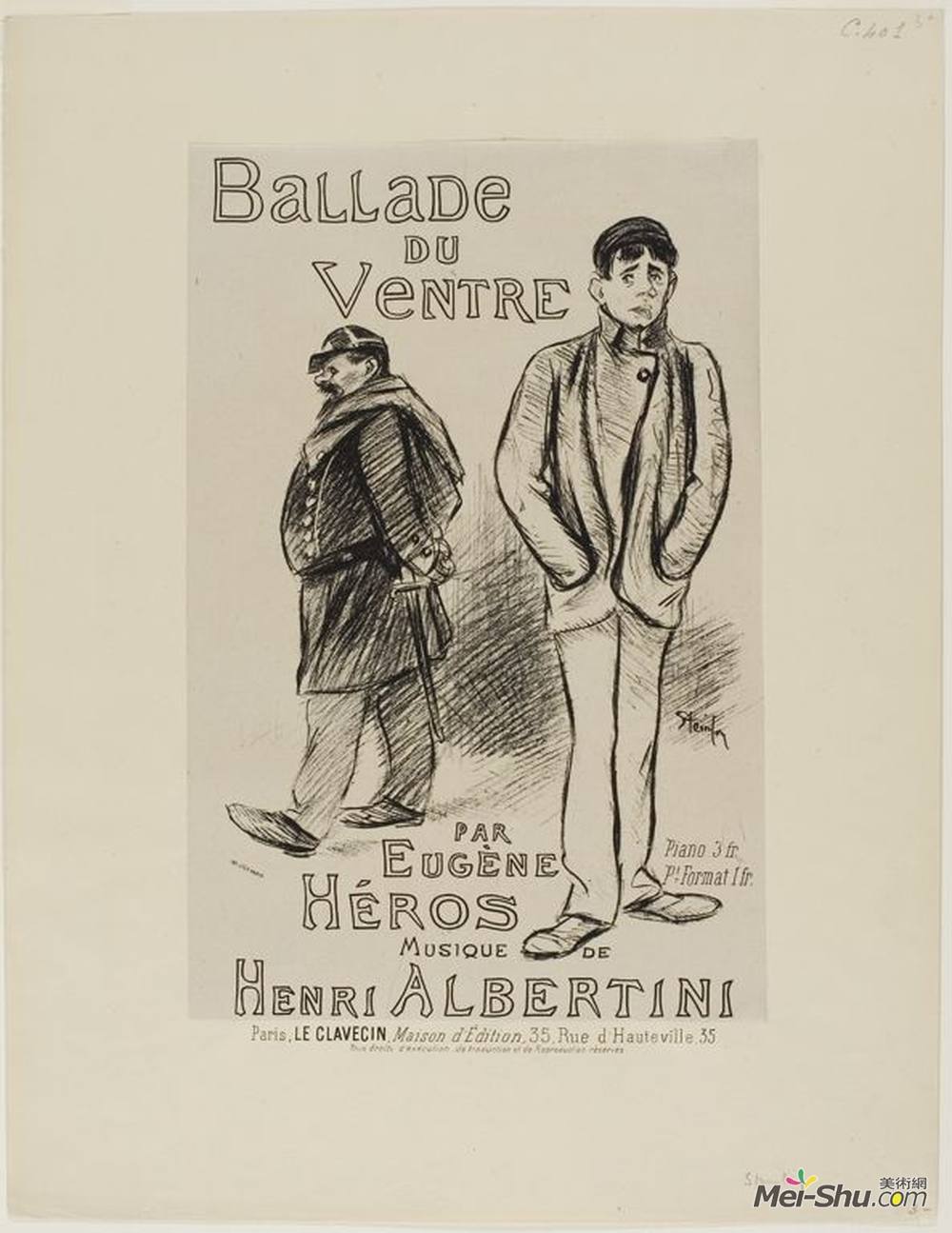 索菲尔·史坦林(Theophile Steinlen)高清作品《脑室叙事曲》