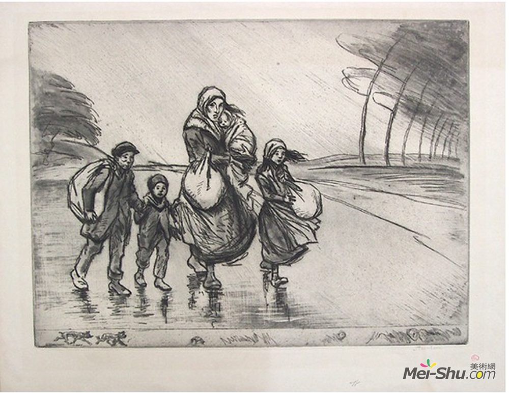 索菲尔·史坦林(Theophile Steinlen)高清作品《政变》