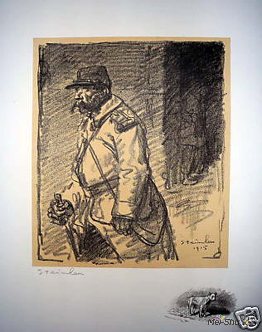 索菲尔·史坦林(Theophile Steinlen)高清作品《犯错者》