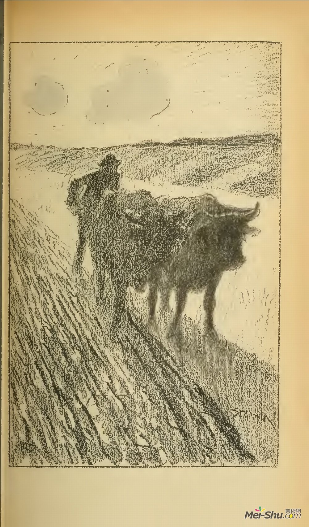 索菲尔·史坦林(Theophile Steinlen)高清作品《这首歌的农夫》