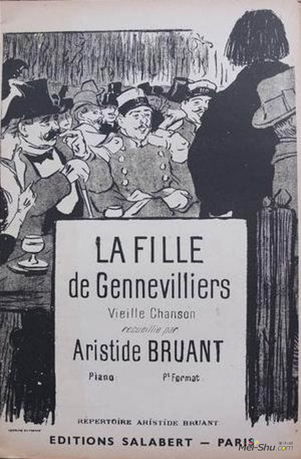 索菲尔·史坦林(Theophile Steinlen)高清作品《女孩的酒店》