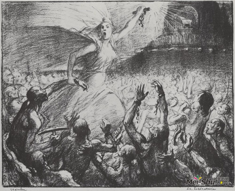 索菲尔·史坦林(Theophile Steinlen)高清作品《解放自由党》