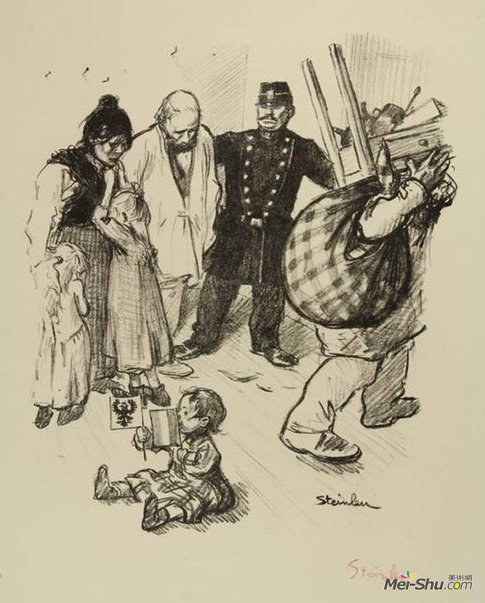 索菲尔·史坦林(Theophile Steinlen)高清作品《长期的俄罗斯-法国》