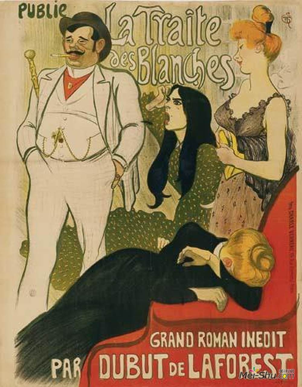 索菲尔·史坦林(Theophile Steinlen)高清作品《贩卖人口》